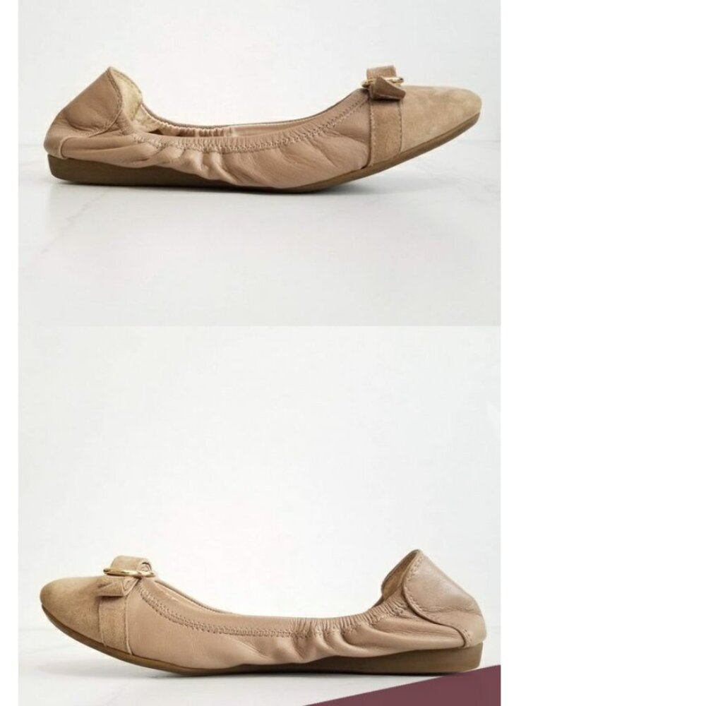 Cole Haan Flats Tan Nude Leather
